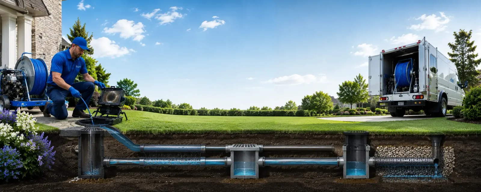 Outdoor drain cleaning information for Menlo Park, CA